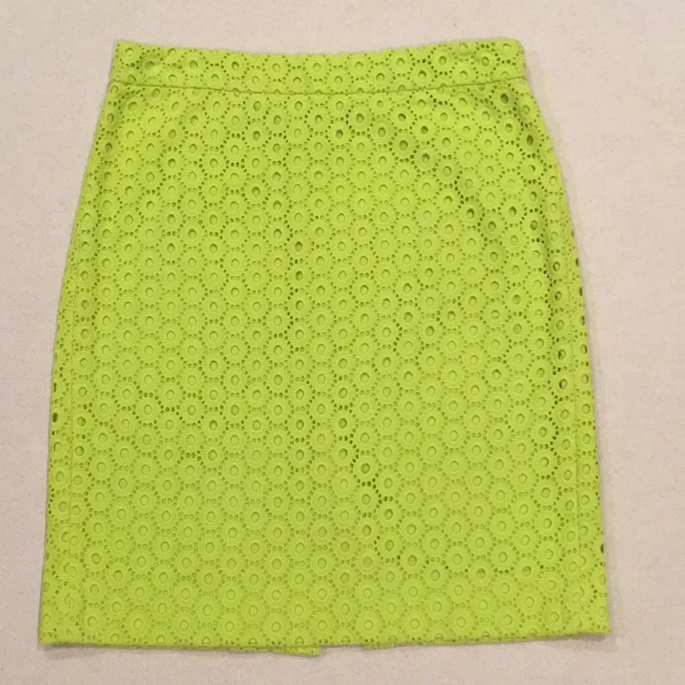 J. Crew Eyelet No. 2 Pencil Skirt 4